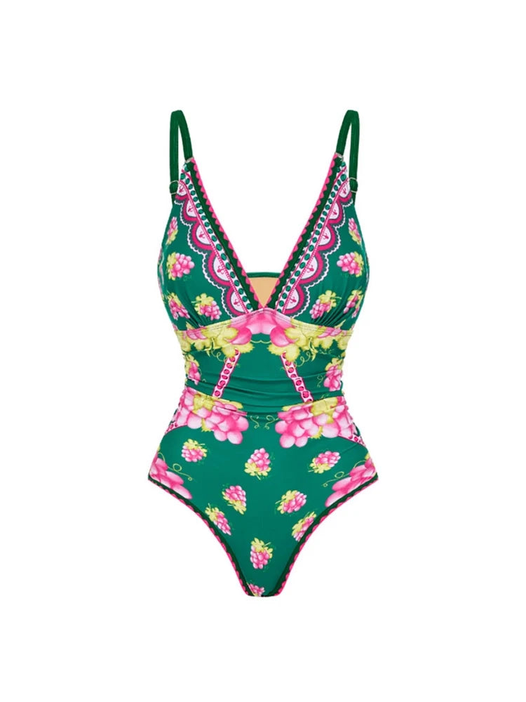 Deep V Maxi Cover-Up Set — women's beachwear, view 3 by Emyri