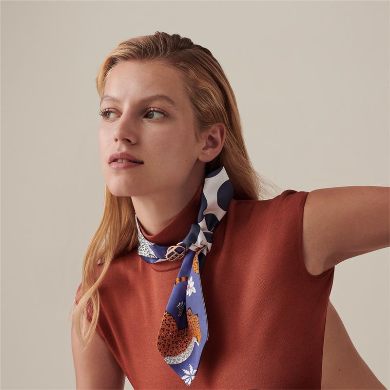 The Lila — Silk Skinny Scarf