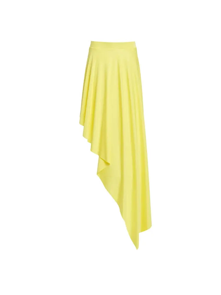 Puff Sleeve Solid Color Elegant Swimsuit