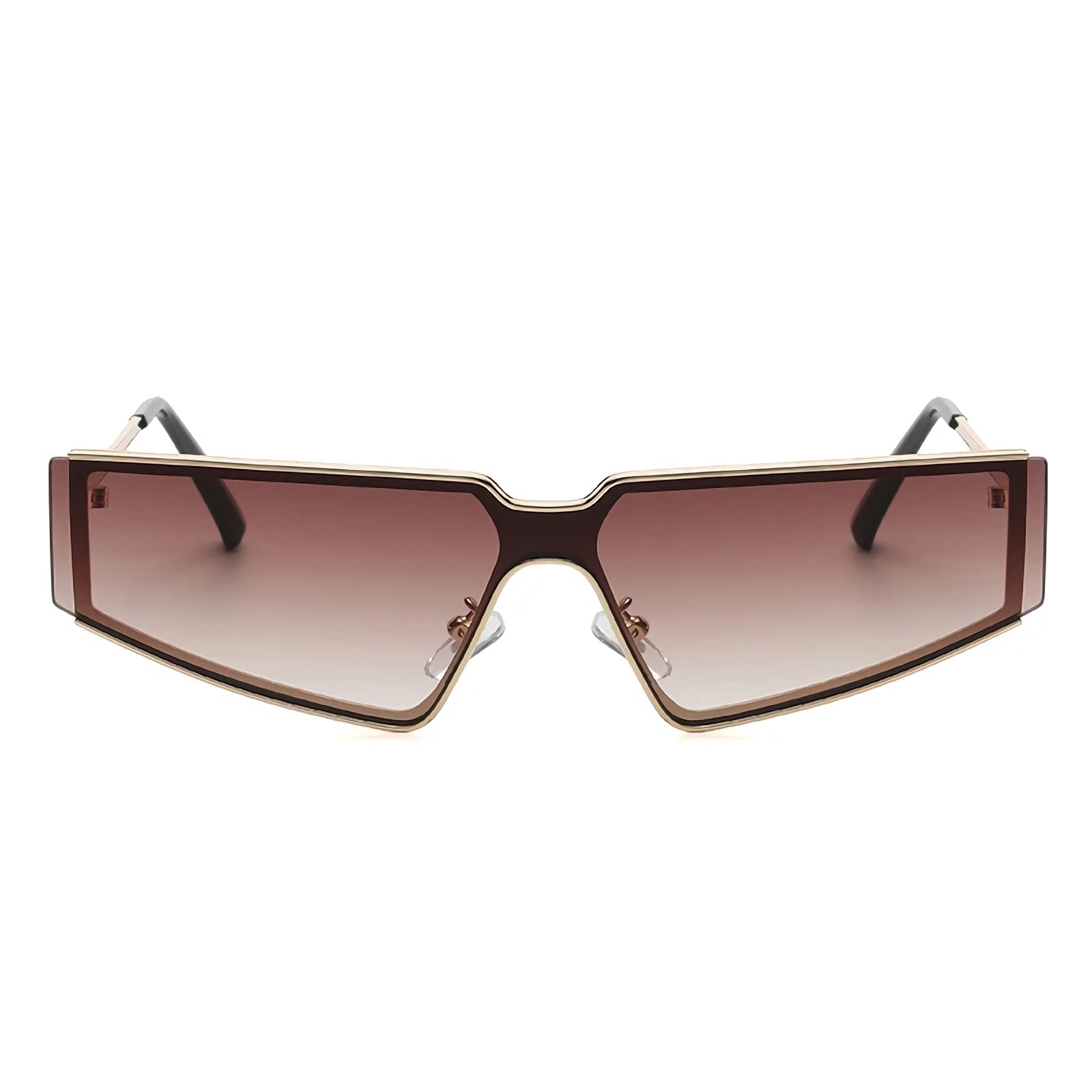 Flat-Top Rectangle Sunglasses — women's sunglasses, view 6 by Emyri