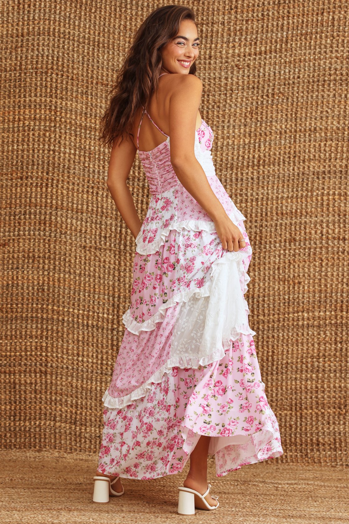 Floral Empire-Waist Maxi Dress — women's maxi dress, view 2 by Emyri