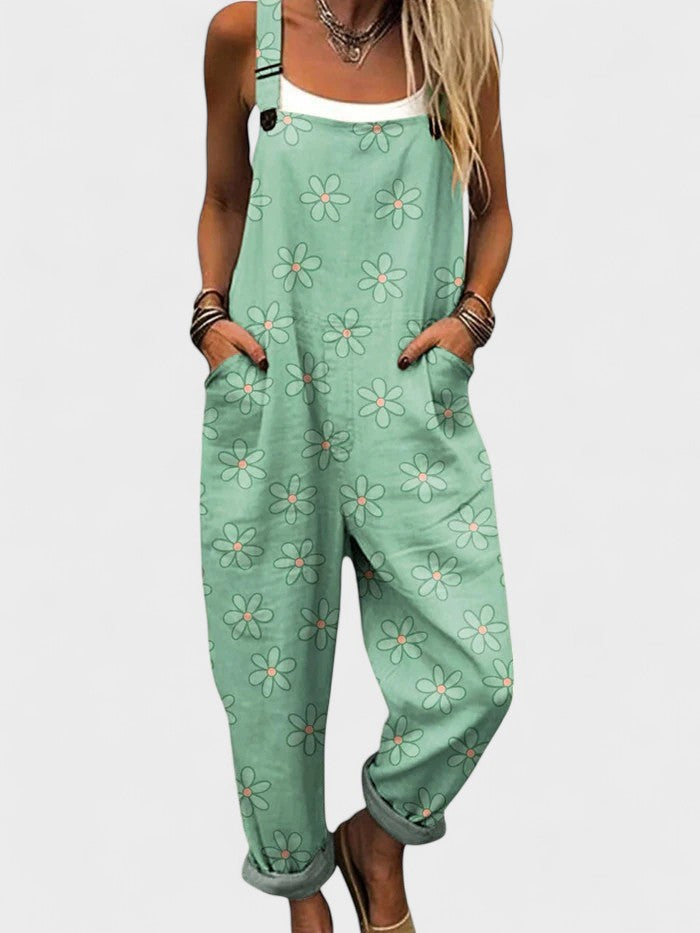 Flowing Summer Jumpsuit — women's jumpsuit, view 2 by Emyri