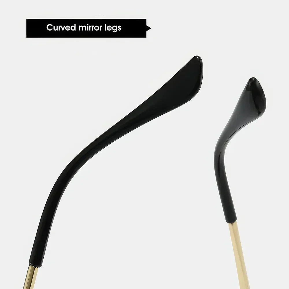 Gold Triangle Sunglasses — women's sunglasses, view 11 by Emyri