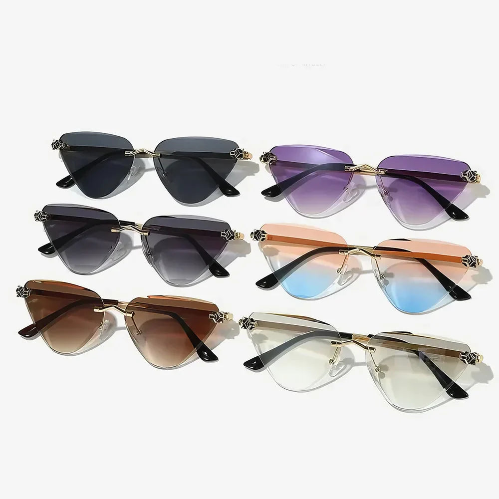 Gold Triangle Sunglasses — women's sunglasses, view 15 by Emyri