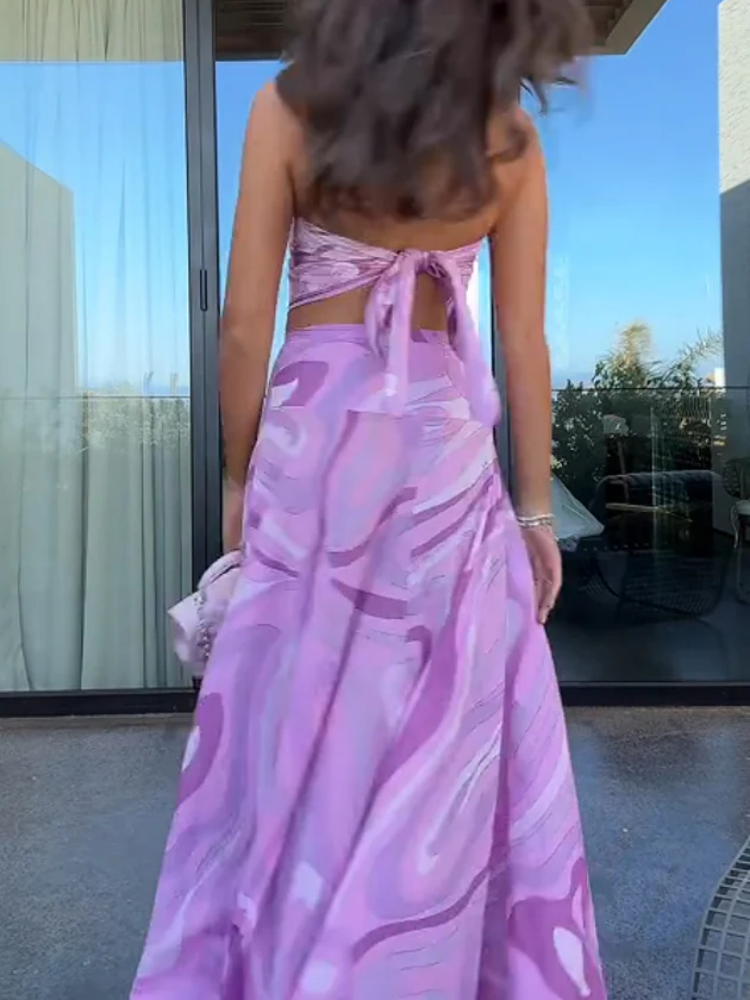 Roca Pink Skirt Set