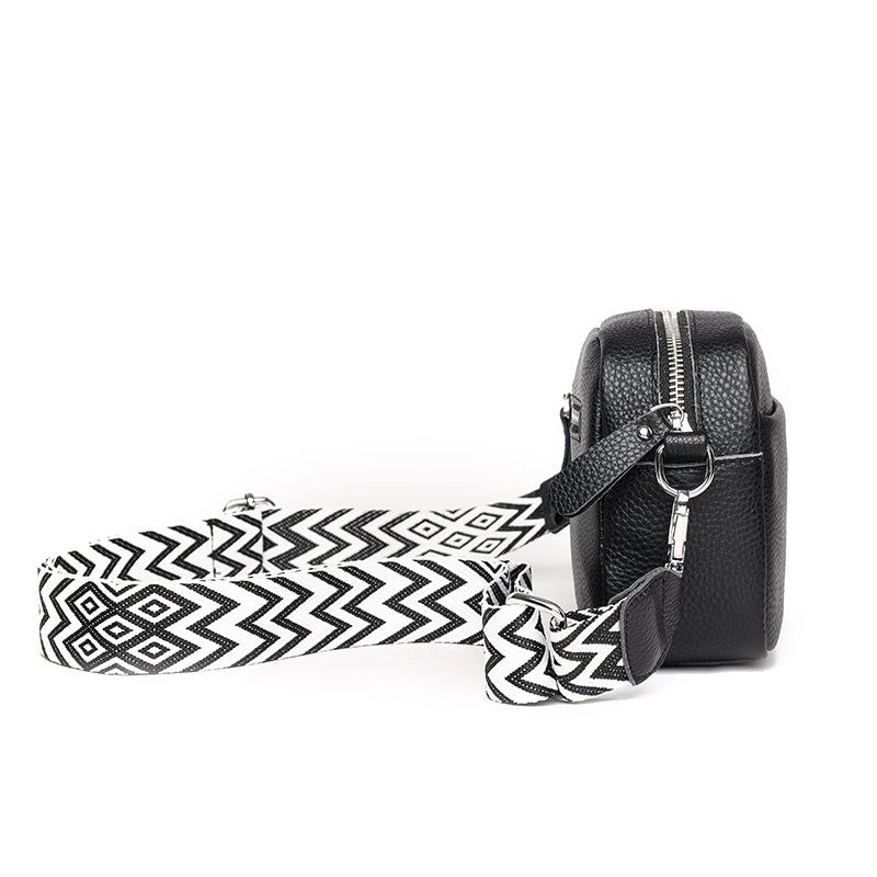 Women's compact leather crossbody bag — additional view