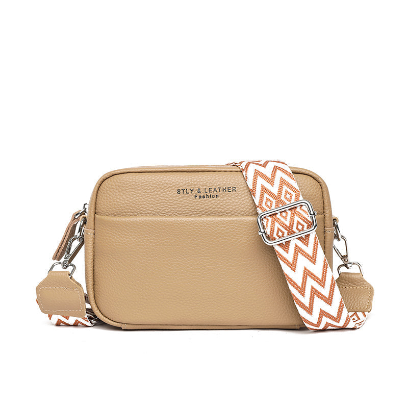 Women's compact leather crossbody bag — additional view