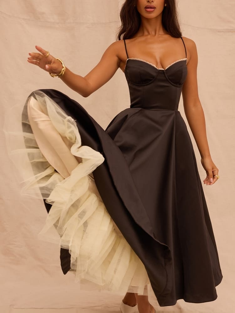 Sweetheart Tulle Midi Dress