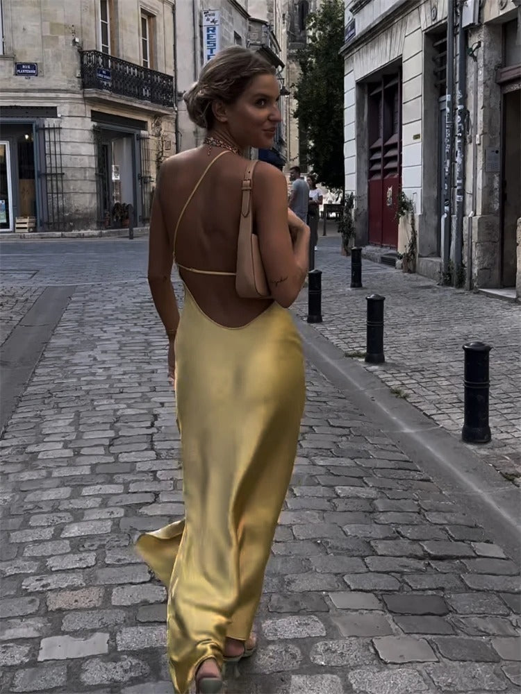 Stretch Mesh Midi Dress