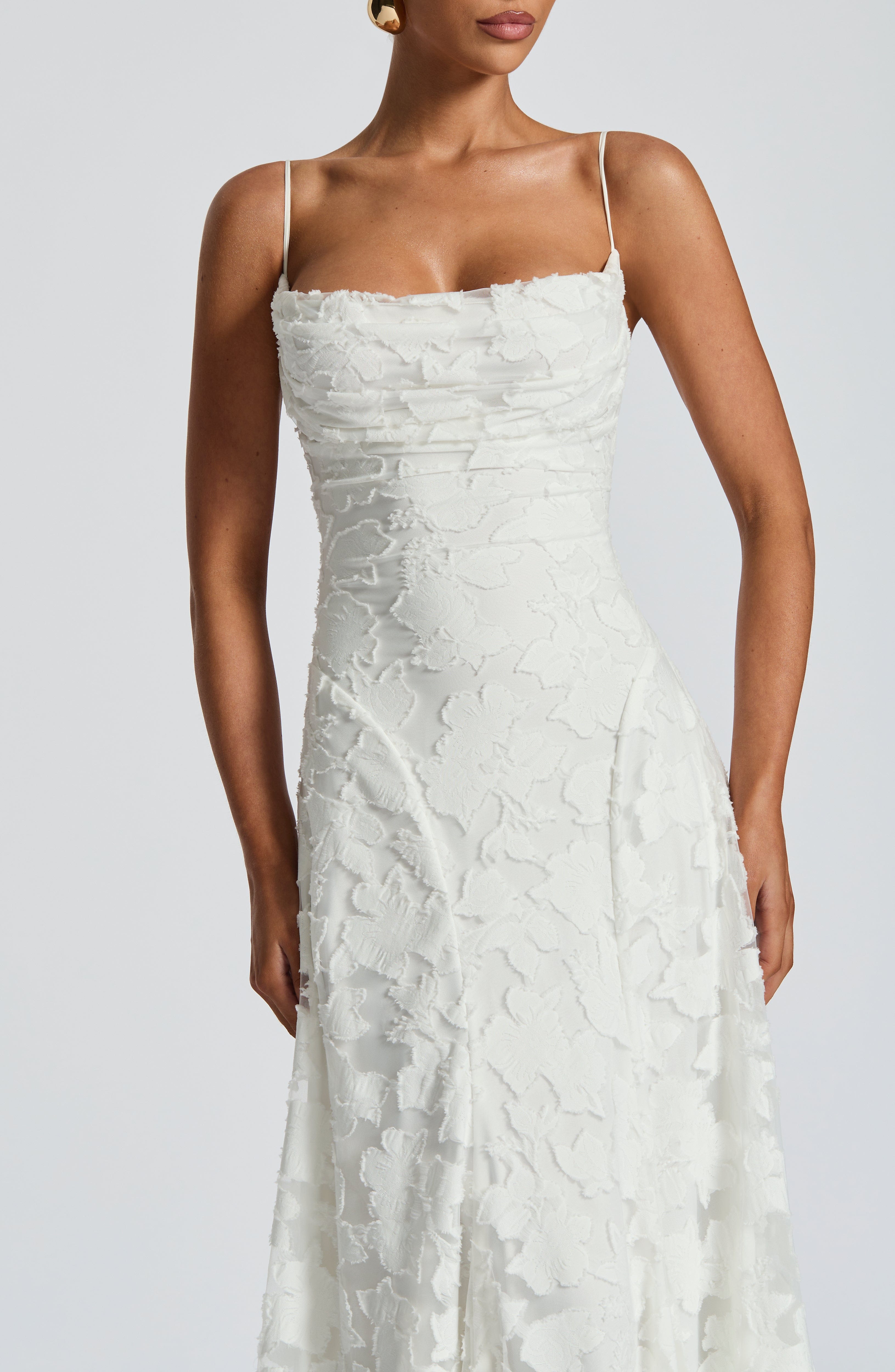 Open Back Lace Maxi Dress — women's maxi dress, view 5 by Emyri