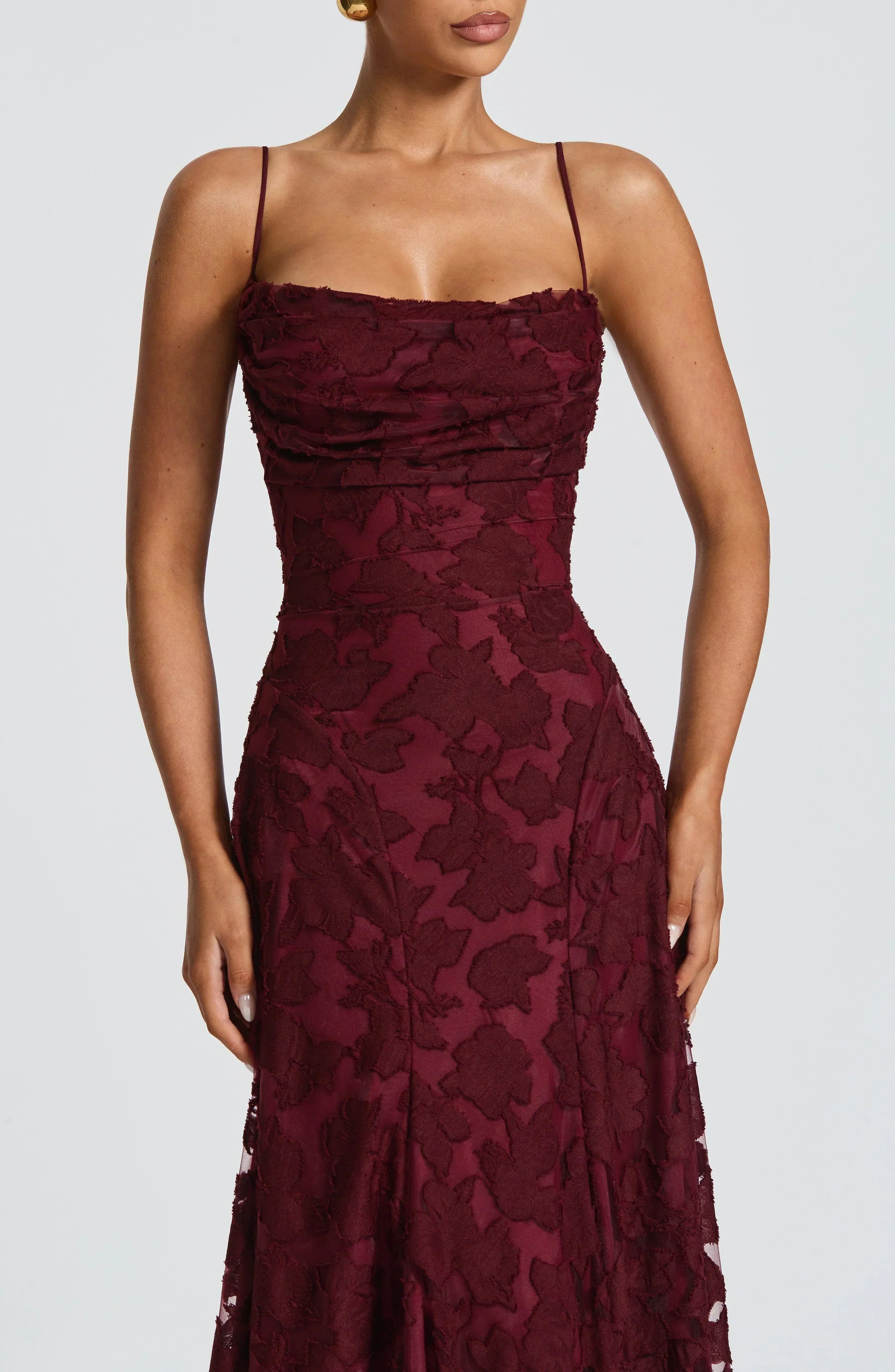 Open Back Lace Maxi Dress — women's maxi dress, view 6 by Emyri