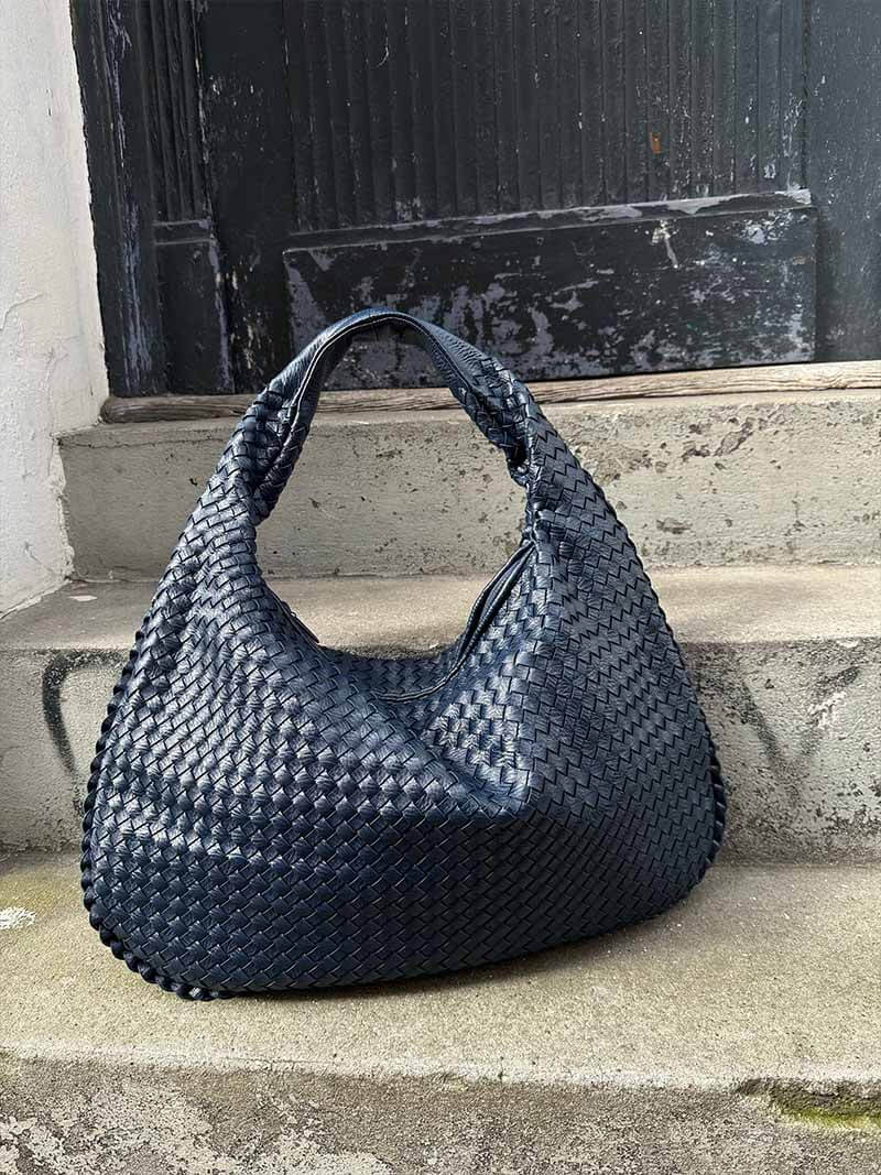 Oversized Woven Tote Bag — women's tote bag, view 18 by Emyri