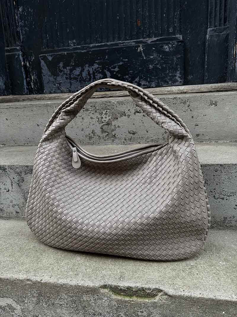 Oversized Woven Tote Bag — women's tote bag, view 20 by Emyri
