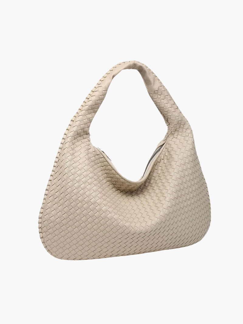 Oversized Woven Tote Bag — women's tote bag, view 8 by Emyri