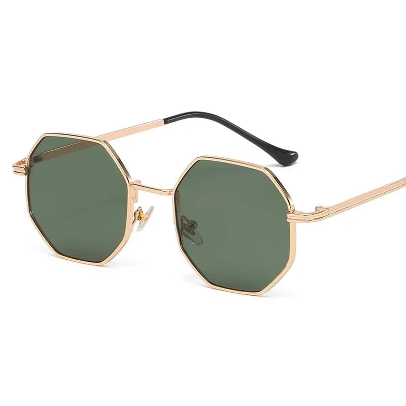 Polygonal Metal Sunglasses — women's sunglasses, view 4 by Emyri