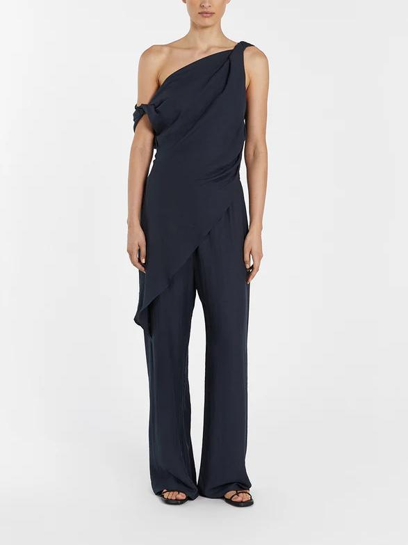 Twist Detail Linen Pants Set — women's two-piece set by Emyri