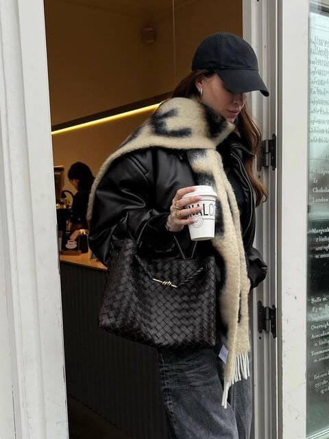 Two-Size Woven Tote Bag — women's tote bag, view 19 by Emyri