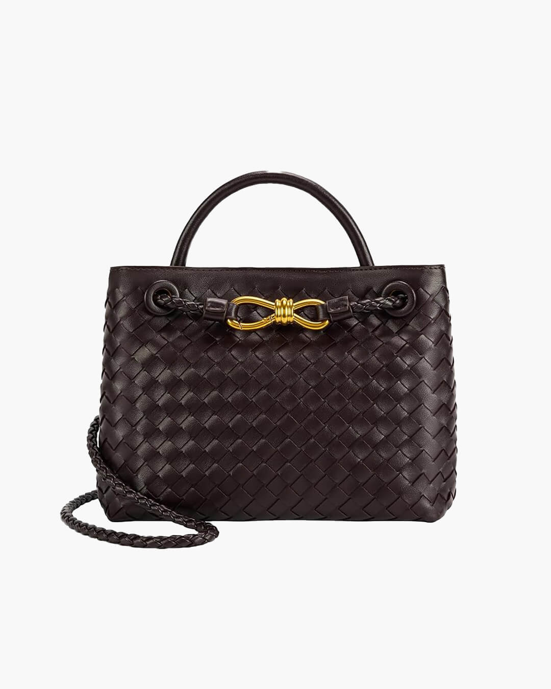 Two-Size Woven Tote Bag — women's tote bag, view 2 by Emyri