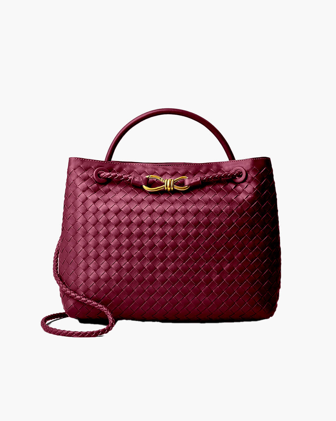 Two-Size Woven Tote Bag — women's tote bag, view 20 by Emyri
