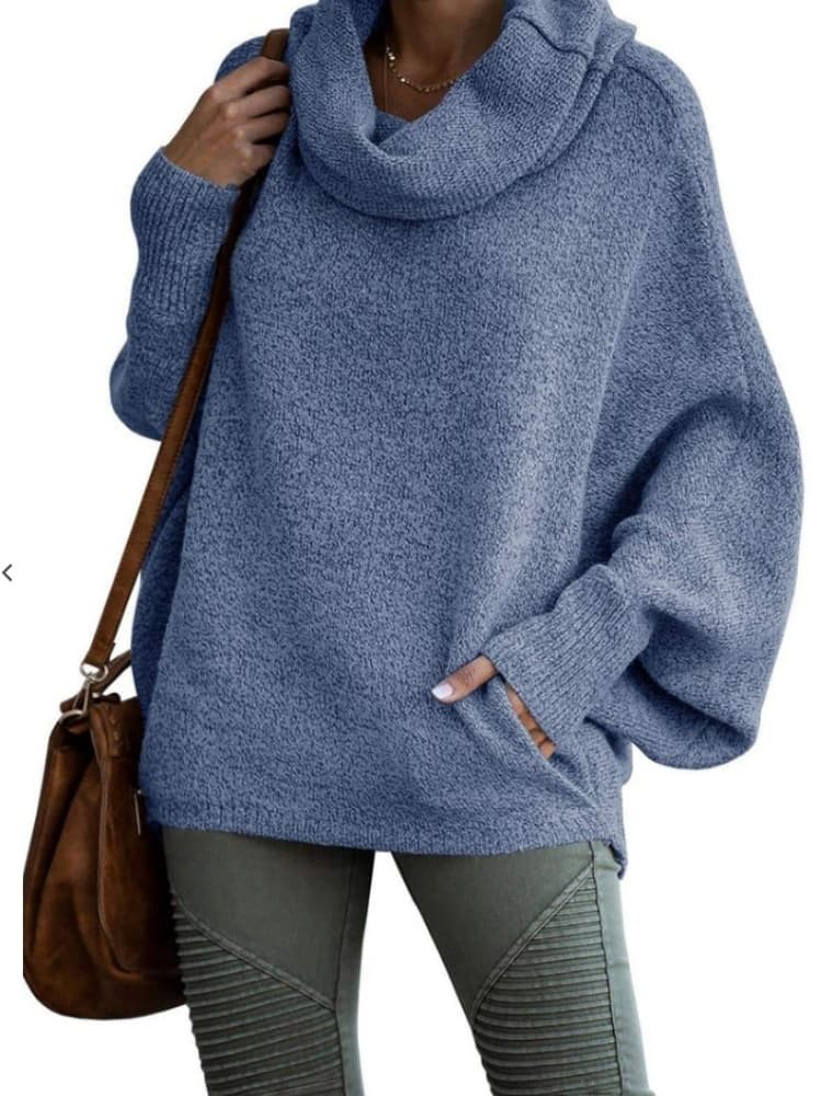 Women's batwing sleeve knit sweater