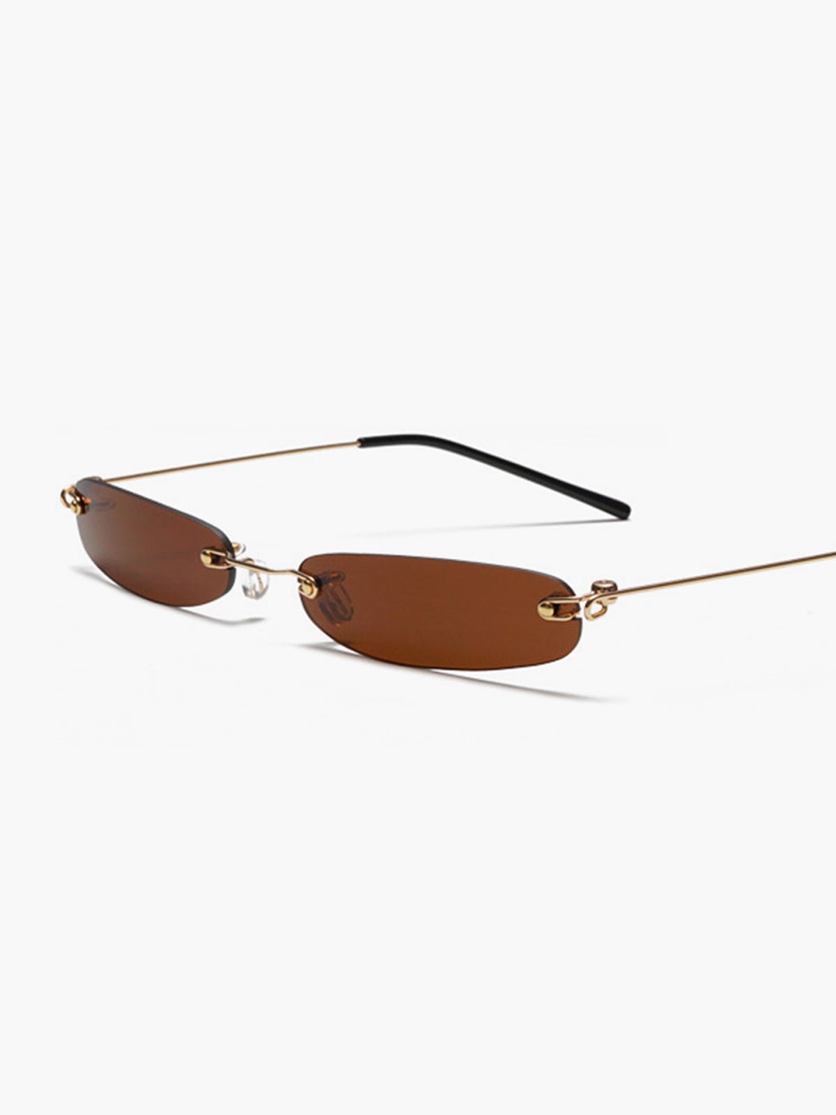 Women's rimless sunglasses — alternate angle