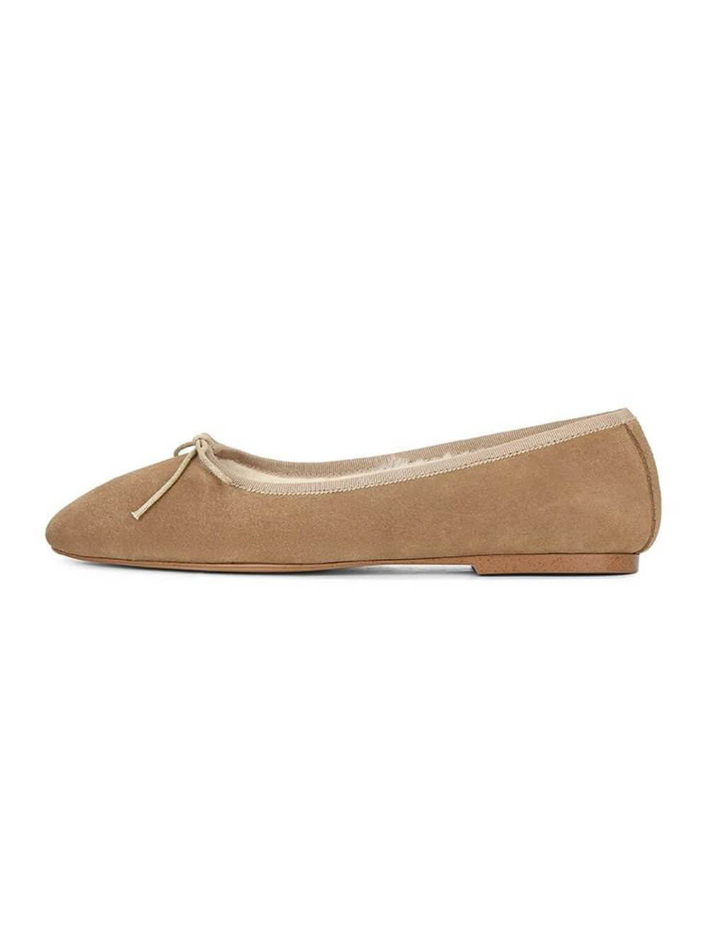Women's bow detail ballet flats in black