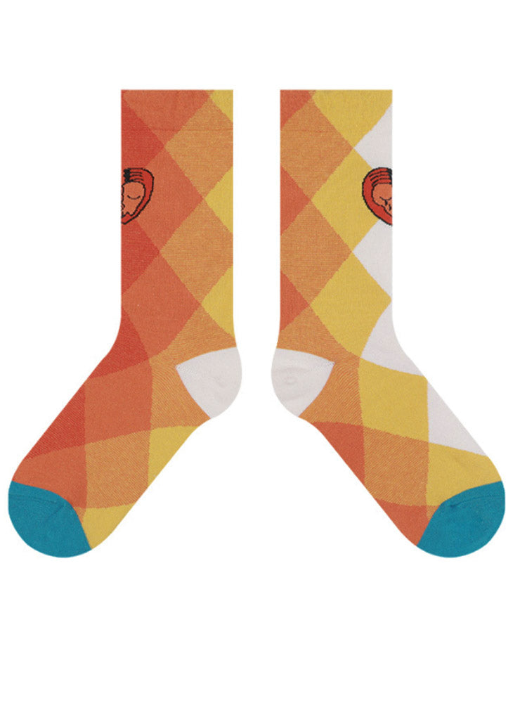 Women's Broken Heart Print Socks