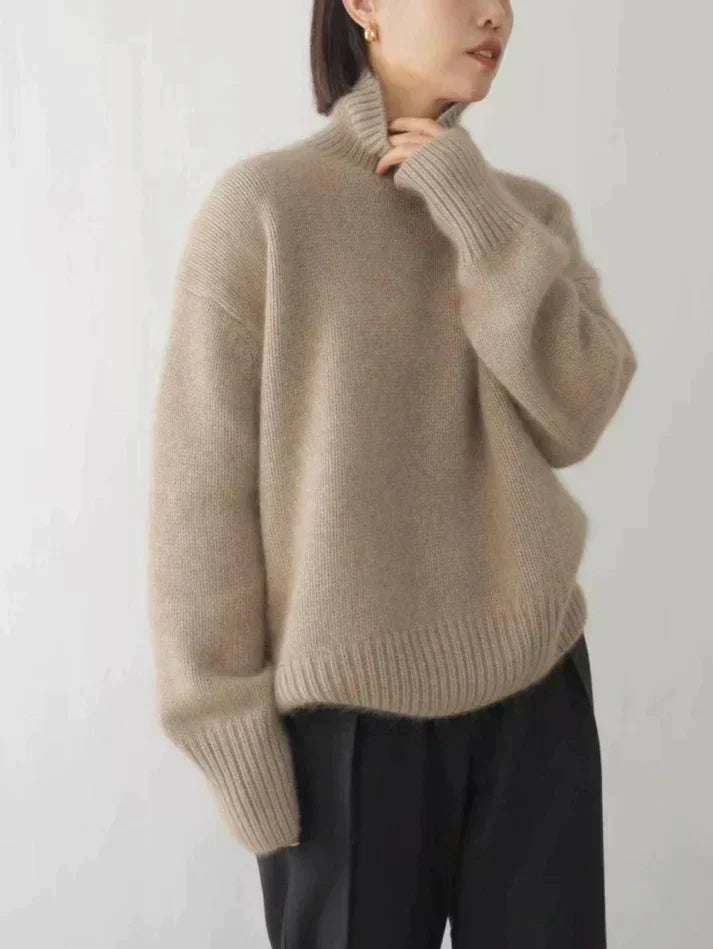 Women's cashmere turtleneck sweater