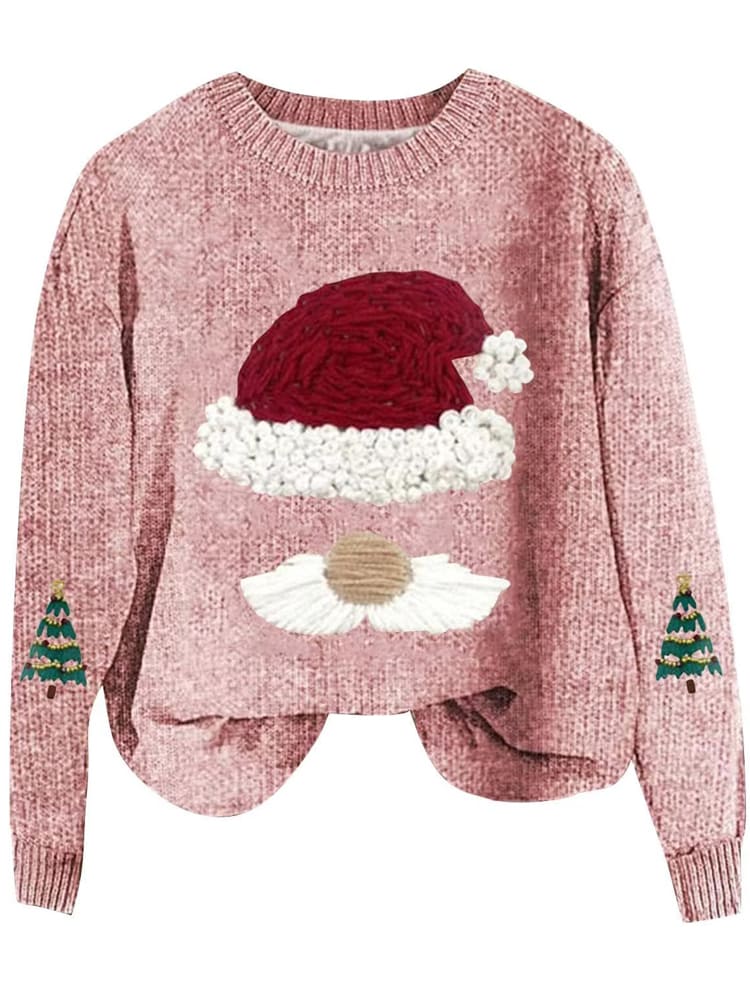 Women's Christmas Santa Knit Jumper — alternate colour
