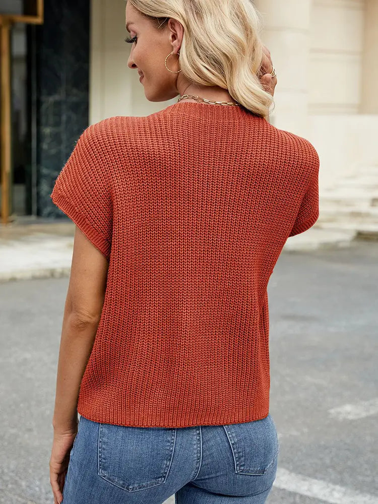 Women's cropped knit vest