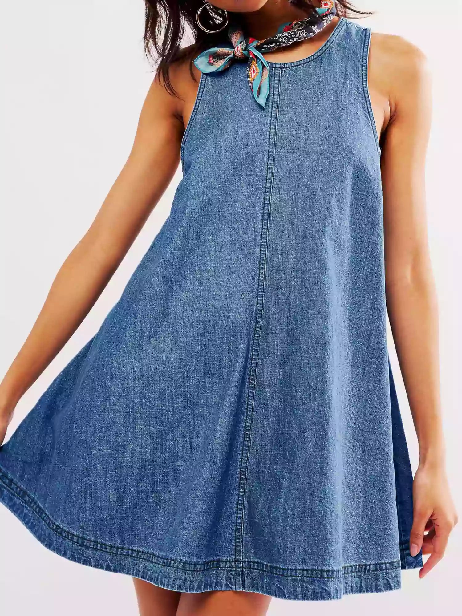 Women's denim mini dress