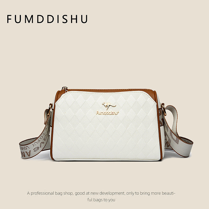 Women's diamond-quilted crossbody bag