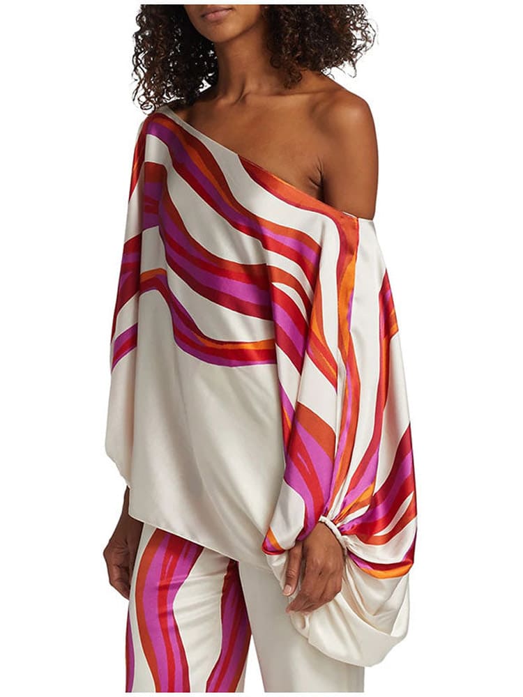 Women's dolman sleeve wide-leg two-piece set — detail