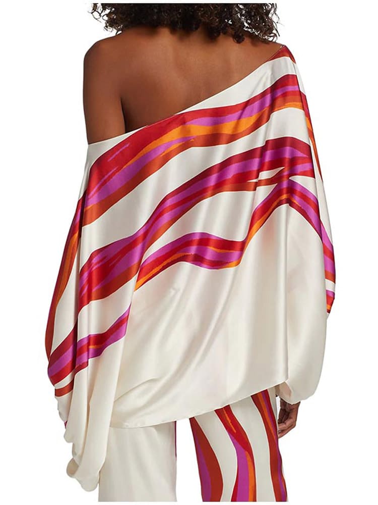 Women's dolman sleeve wide-leg two-piece set — detail