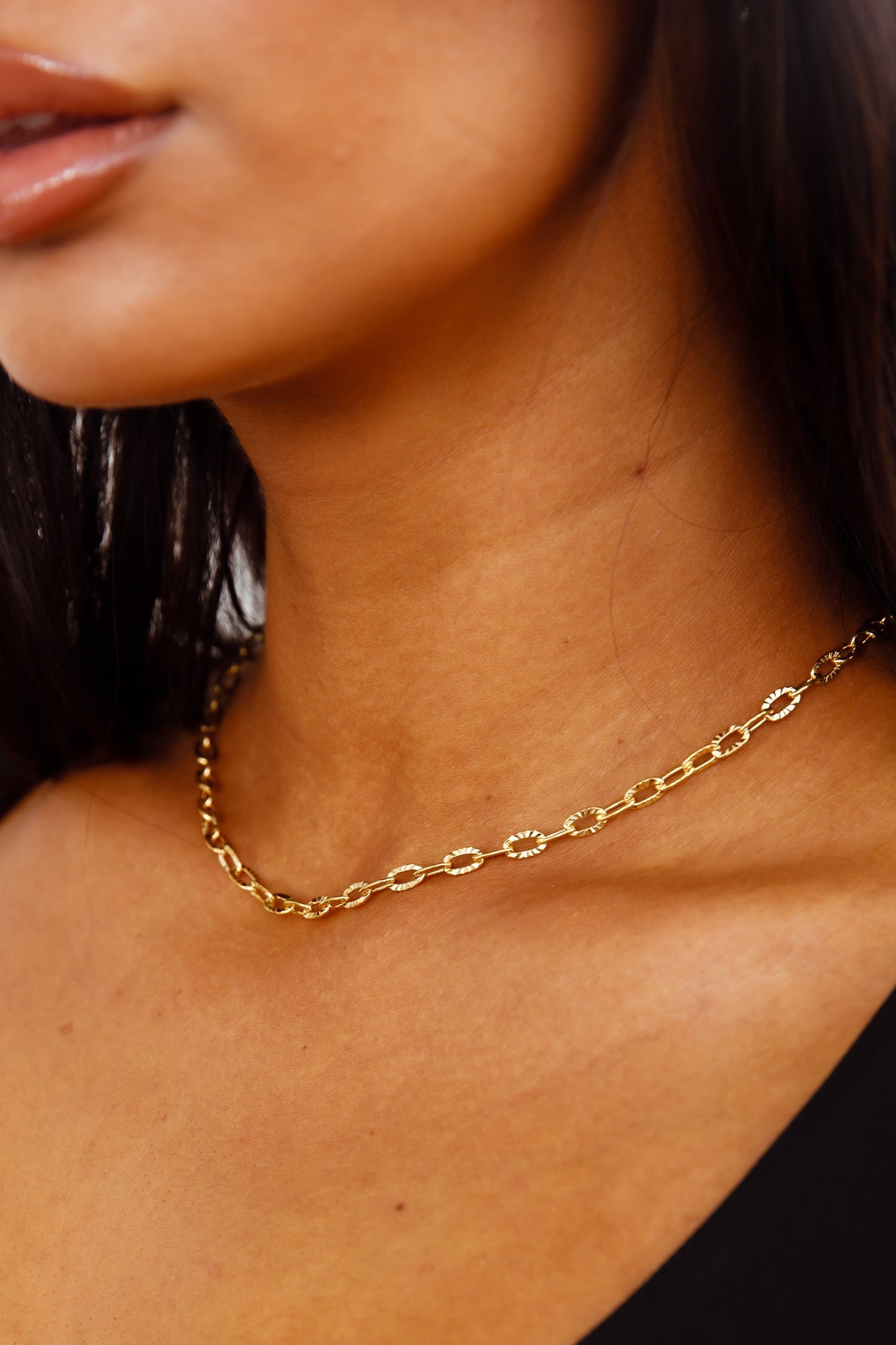 Women's Everyday Gold Chain Necklace