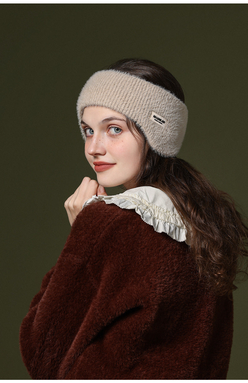 Women's Faux Fur Headband — front view