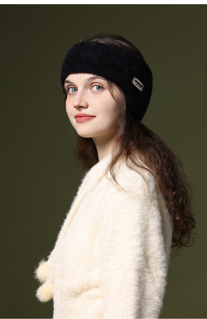 Women's Faux Fur Headband — styled view