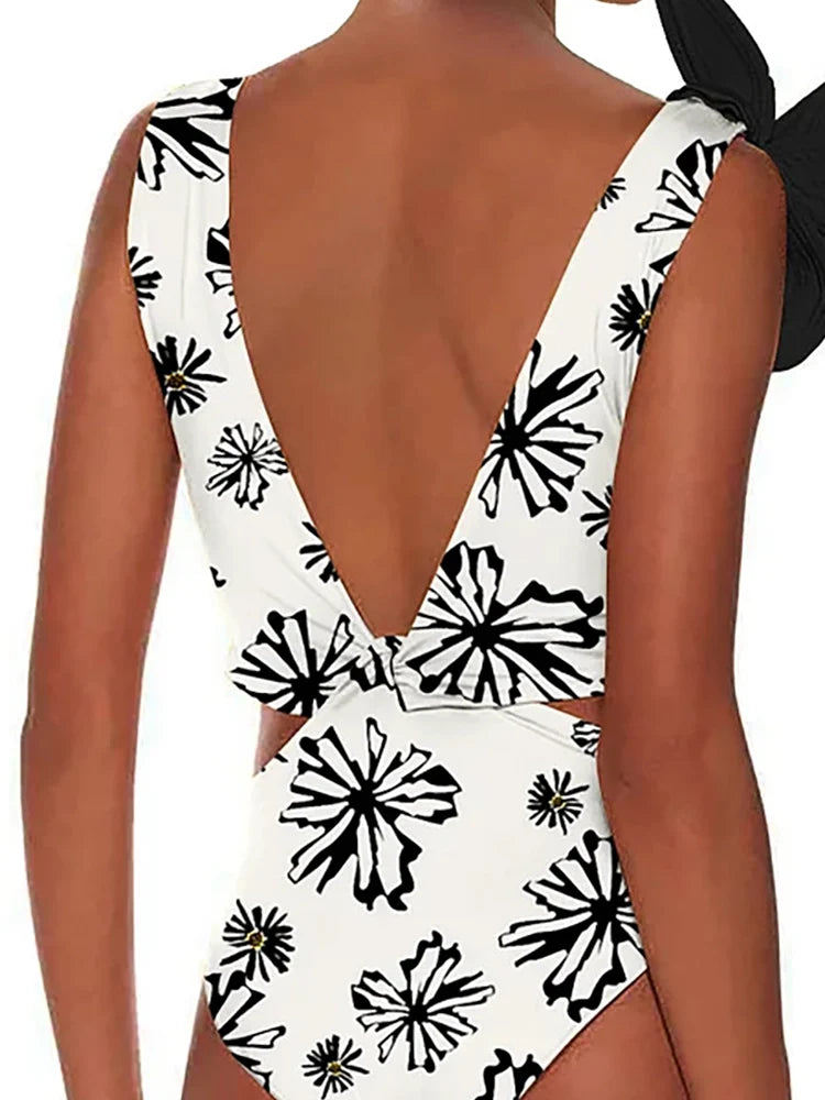 Women's floral print swimsuit set