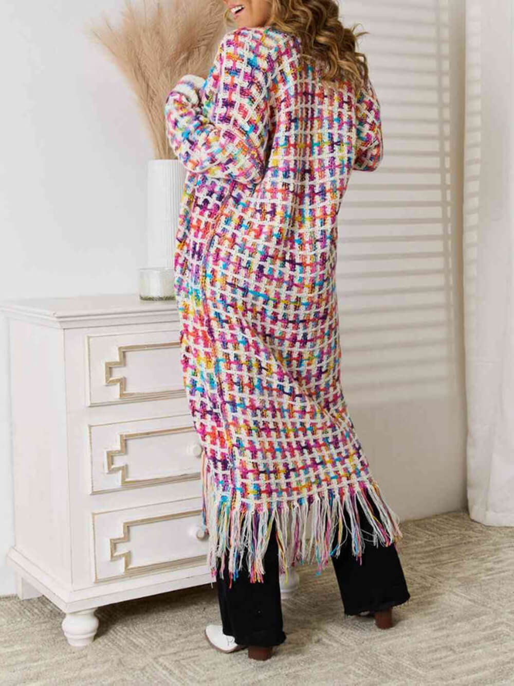 Women's longline cardigan — full length