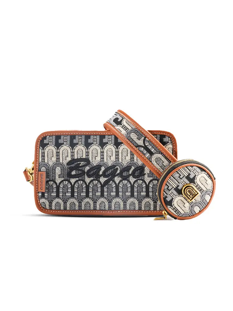 Women's G-jacquard camera crossbody bag