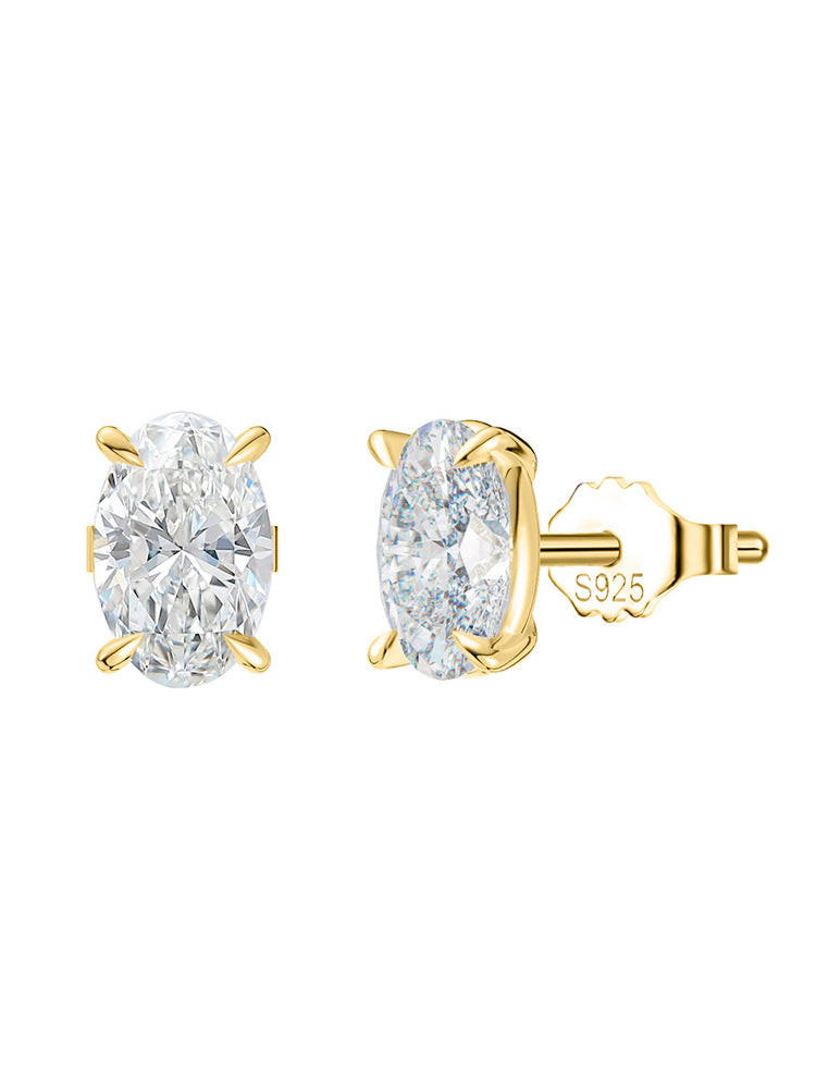 Women's gold star cluster drop earrings