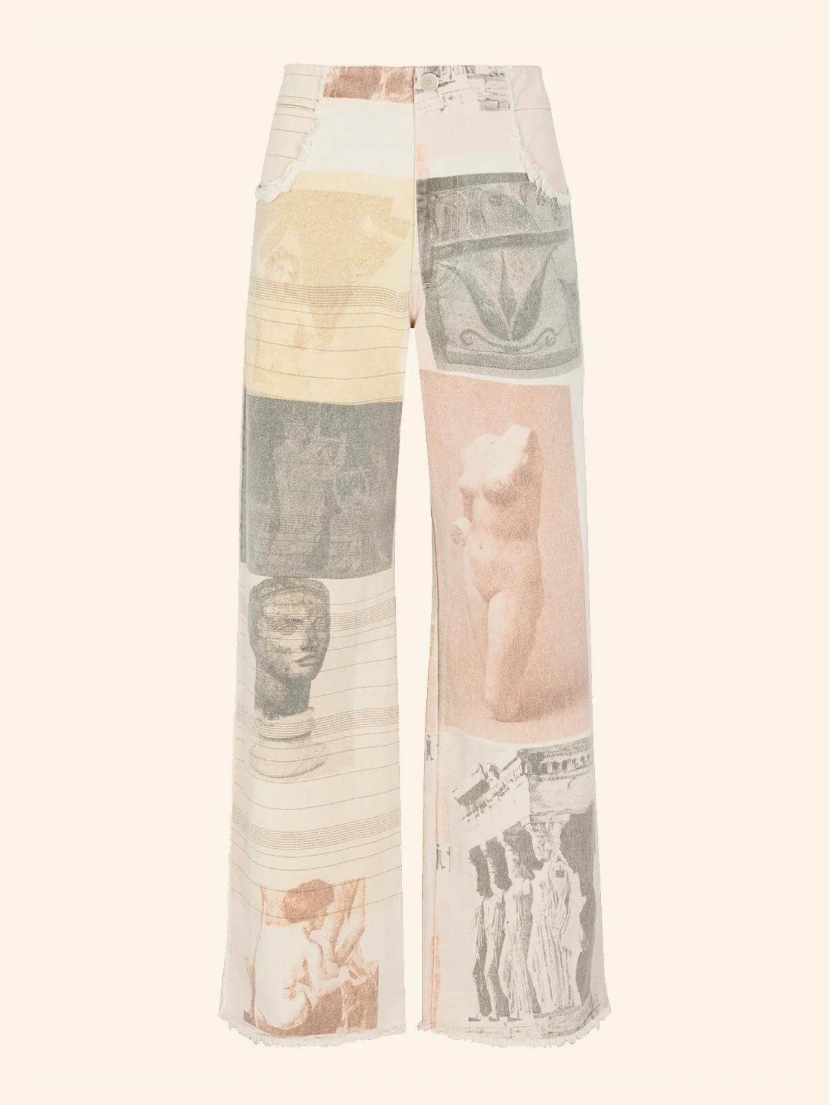 Women's High-Rise Wide Leg Jeans — back view