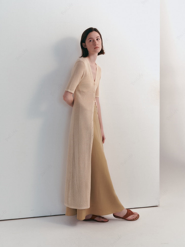 Women's Hollow-Out Short-Sleeve Cardigan — alternate colour