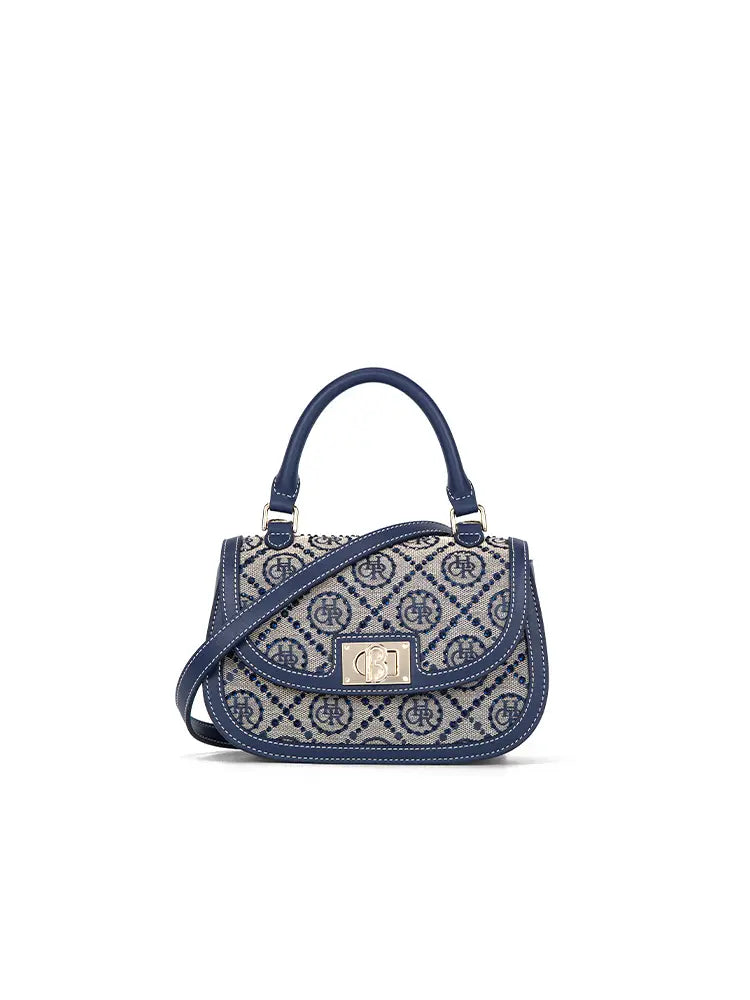 Women's Jacquard Star Top Handle Bag