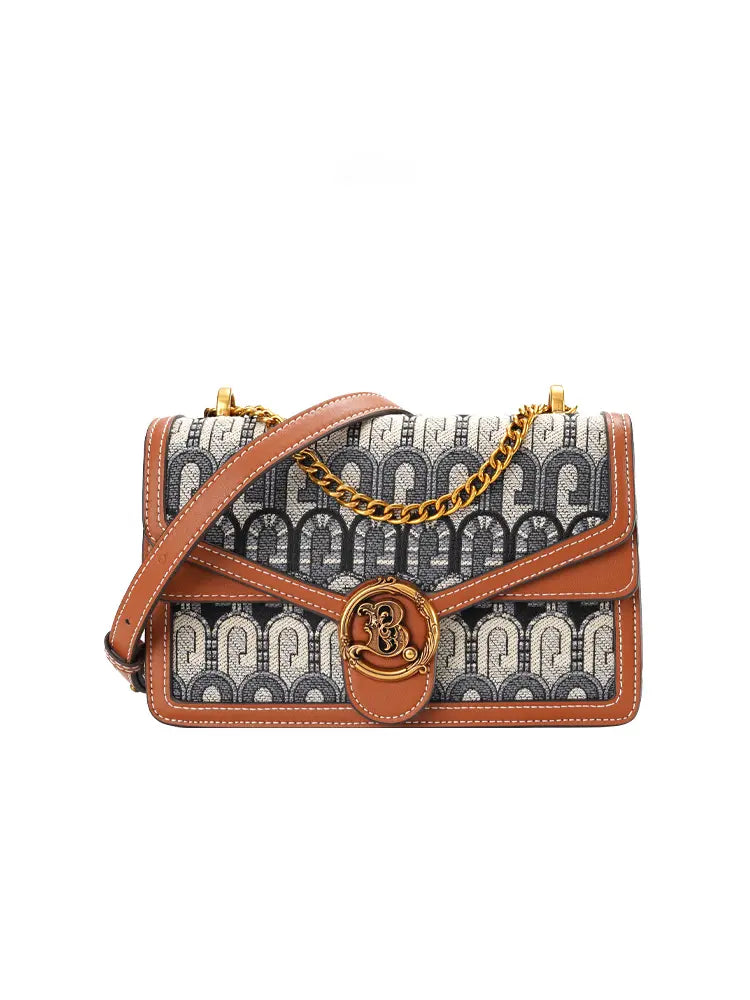 Women's Jacquard Top Handle Mini Bag