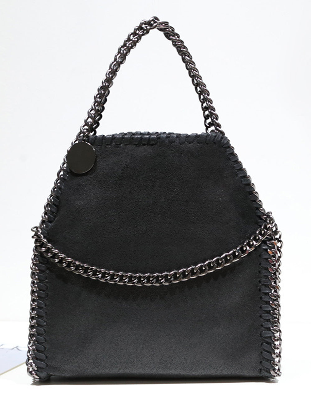 Women's light tiny woven tote bag