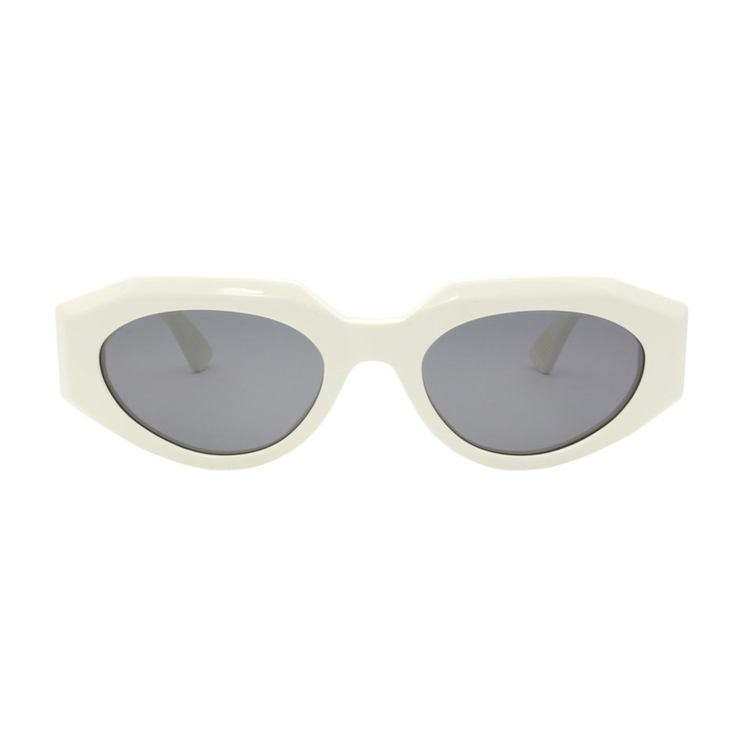 Women's oval acetate sunglasses