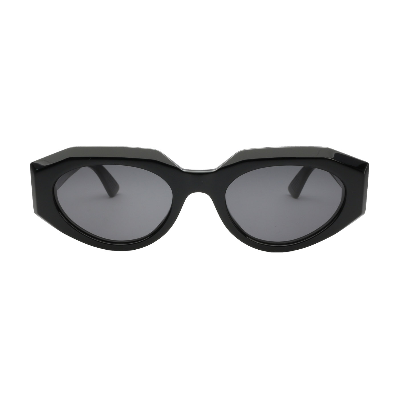Women's oval acetate sunglasses