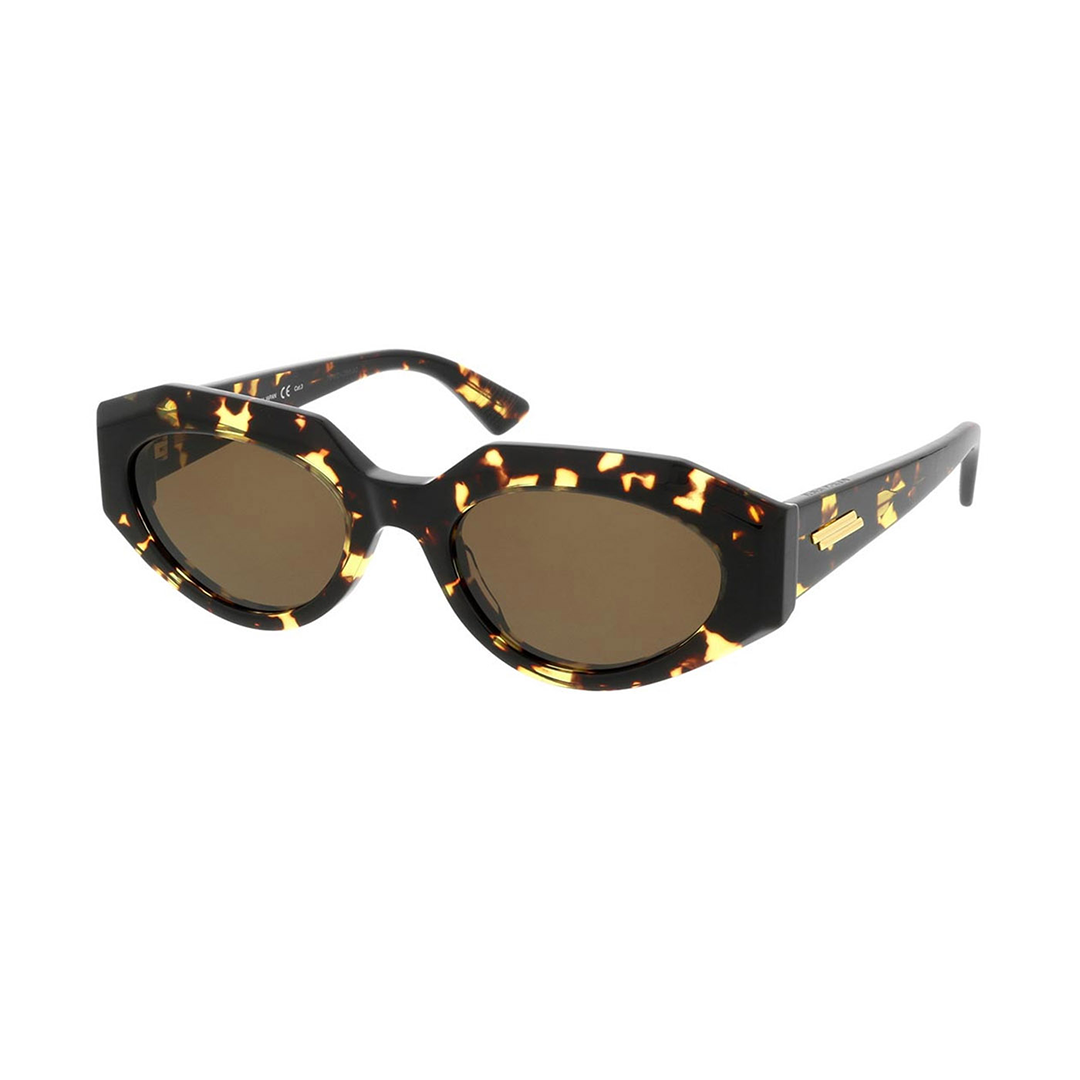 Women's oval acetate sunglasses