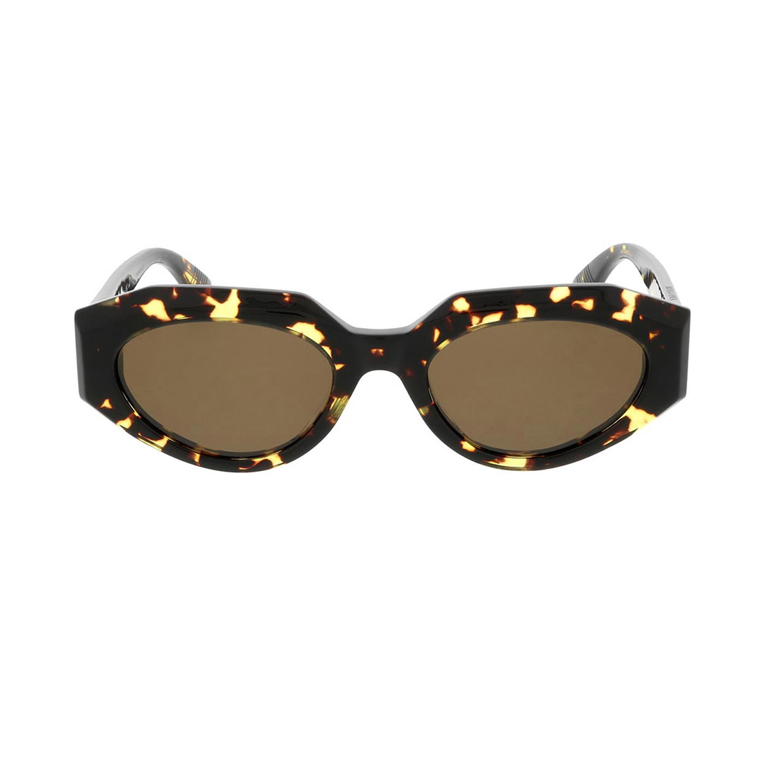 Women's oval acetate sunglasses